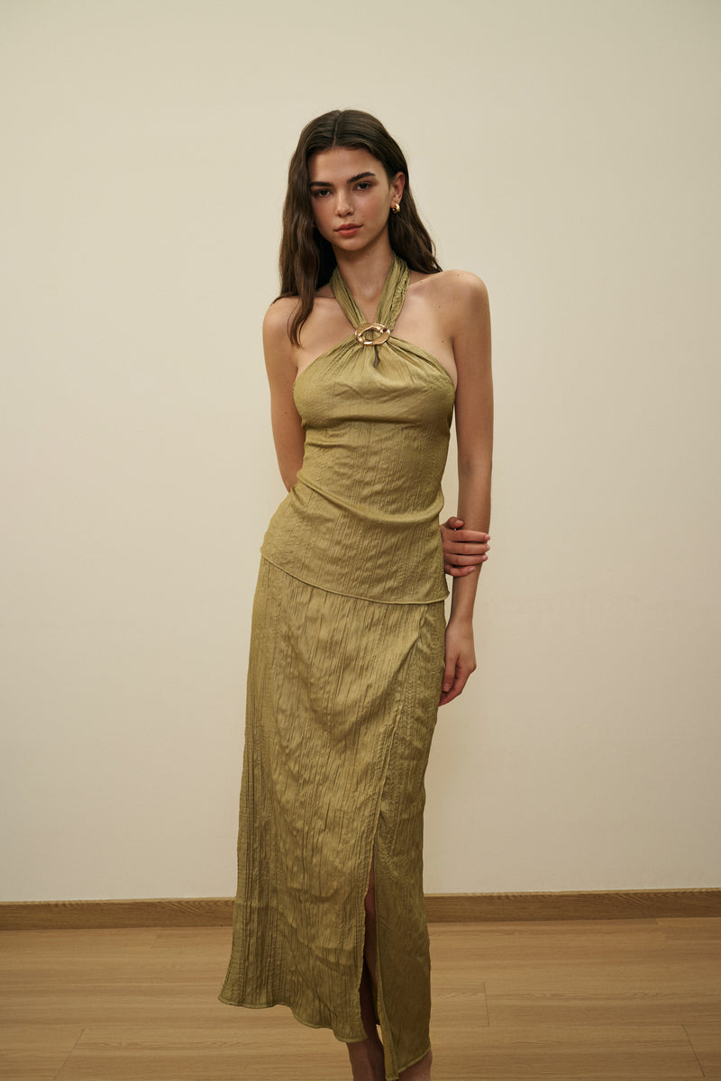 Backless halterneck set