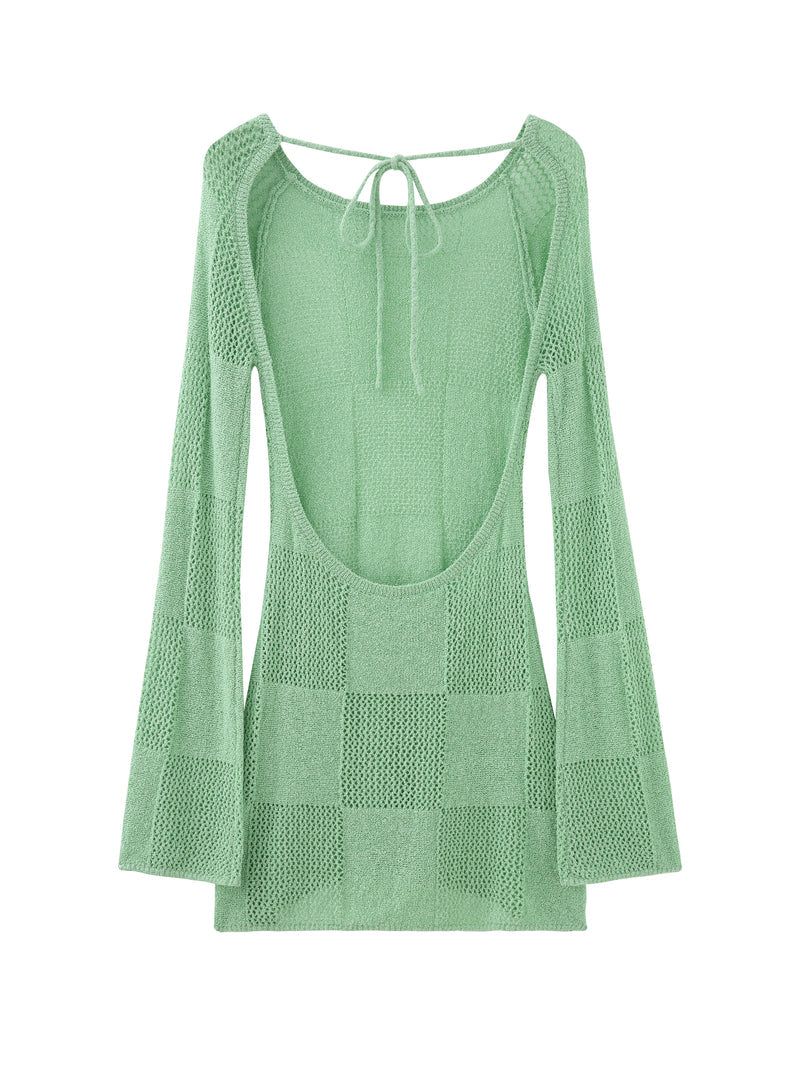 Backless mini dress