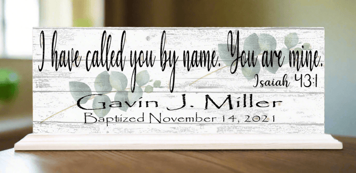 Baptism Gift Personalized For Boys Or Girls - I Have Called You By Name - Broad Bay Personalized Gifts Shipped Fast