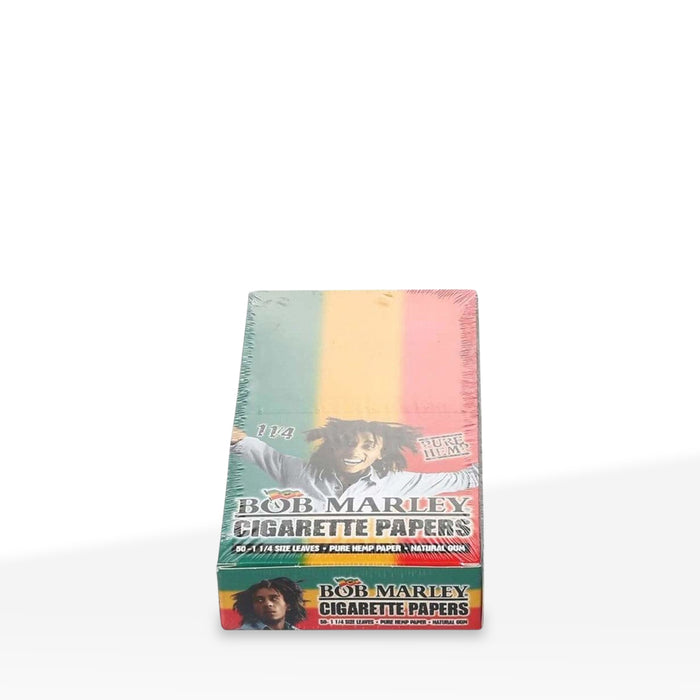 Bob Marley | 1¼ Size Hemp Rolling Paper | 78mm - White - 25 Count
