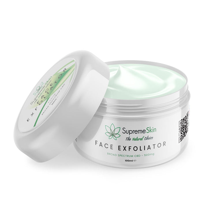 Wholesale CBD Face Exfoliator 100ml (500mg CBD)