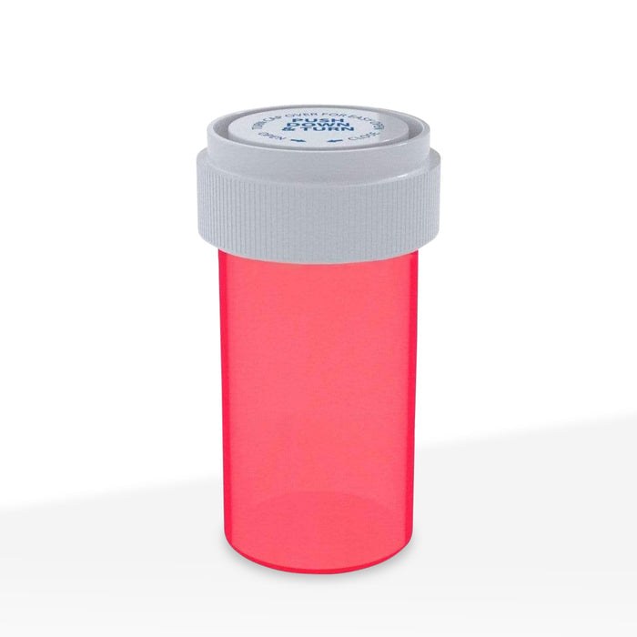 Child Resistant | Translucent Red Reversible Cap Vials | 13 Dram - 2 Grams - 275 Count