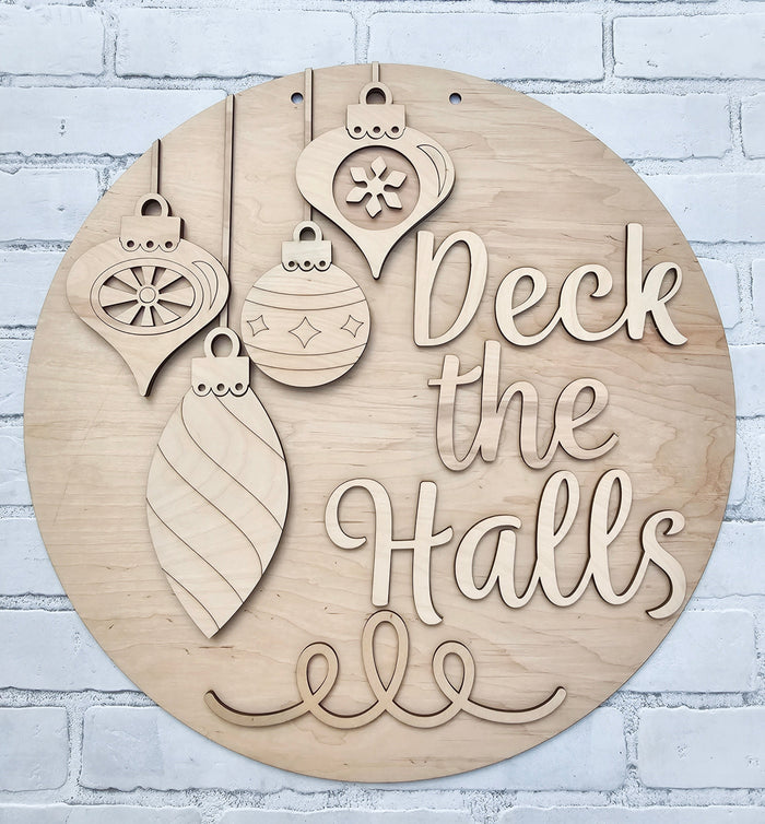 Deck the Halls Ornament Door Hanger-wholesale