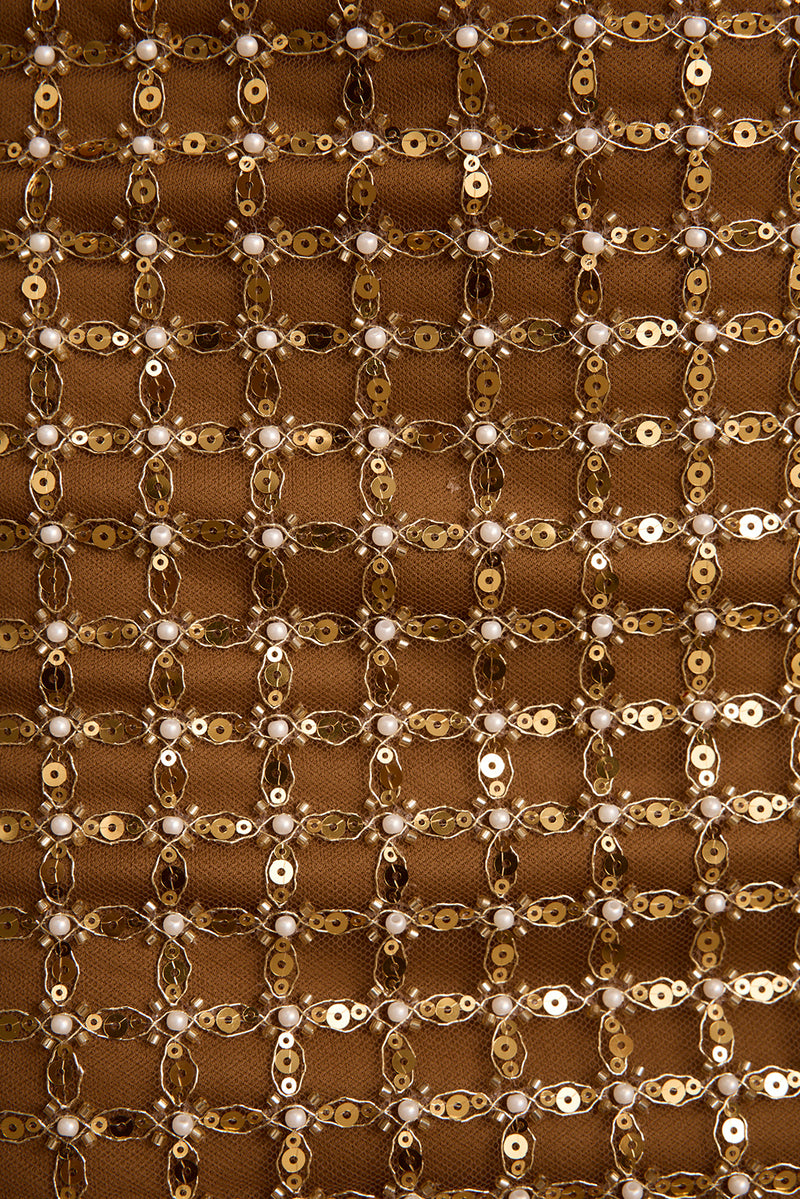 Del Sol Golden Bronze Mini Skirt
