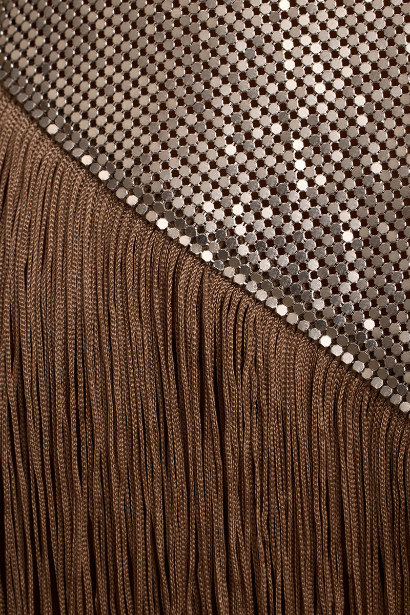 Haze Chainmail Fringe Halter Top