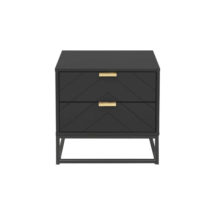 Inca Bedside Table - Black