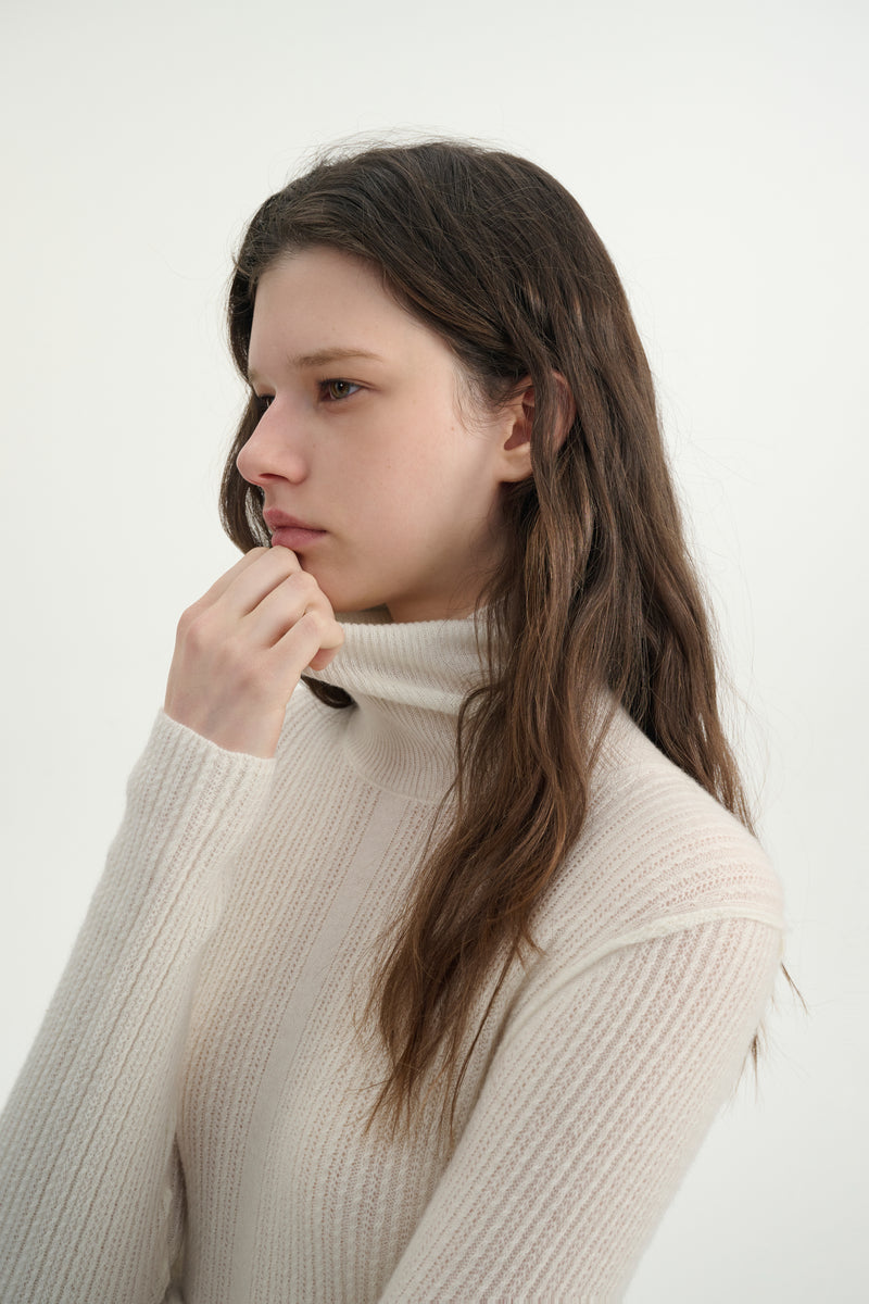 Lightweight cashmere turtleneck