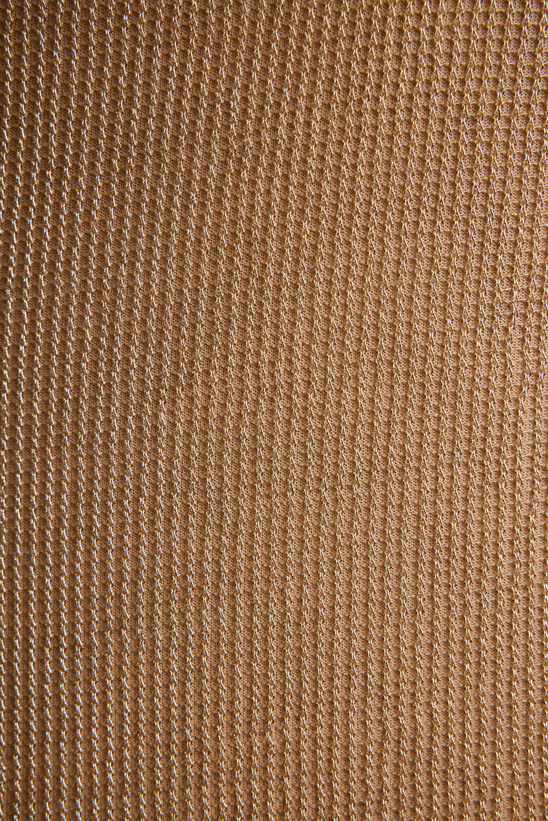 Detail shot of the Nerina Gold Lurex Mini Dress highlighting the design elements.