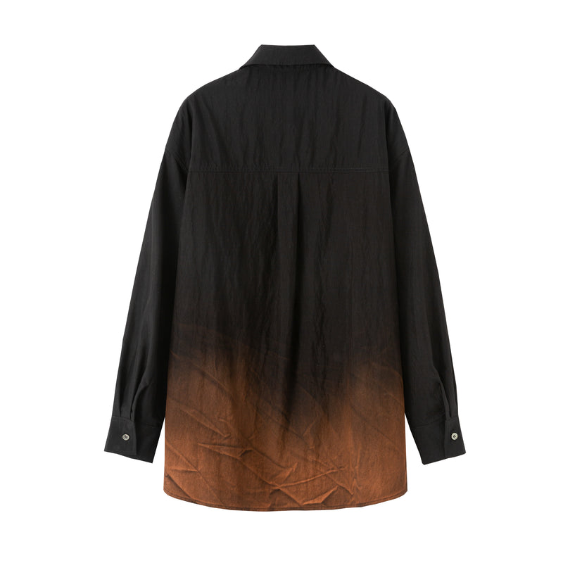 Oversized ombre shirt