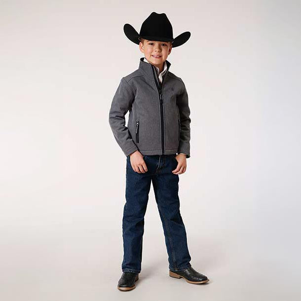 Roper Boys Tech Series Grey Softshell Jacket