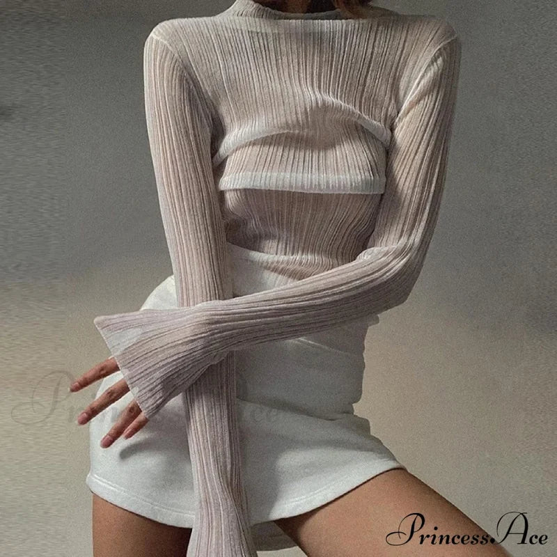 Serena Elegant Shirt White / S