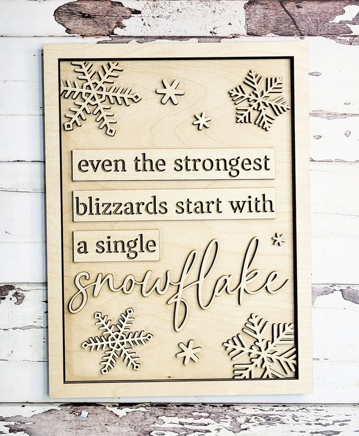Single Snowflake Sign- wholesale