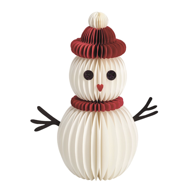 Small Paper Snowman Sitter