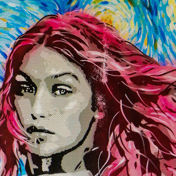 Van Gogh Starry Night Lady Hope Canvas Wall Art