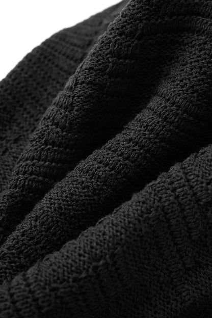 3-Piece knit set with shawl