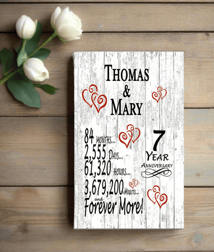 Personalized 7 Year Anniversary Gift