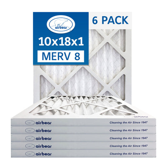 Air Bear 10x18x1 Pleated Air Filter