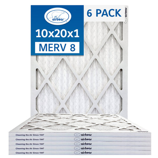 Air Bear 10x20x1 Pleated Air Filter