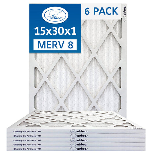 Air Bear 15x30x1 Pleated Air Filter