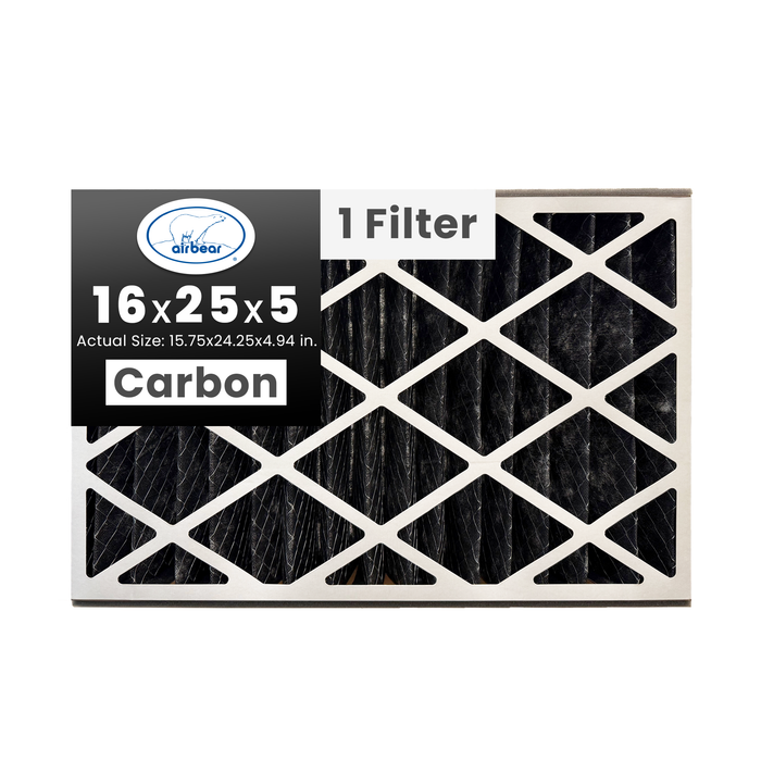Air Bear 16x25x5 Carbon Odor Reduction MERV 10