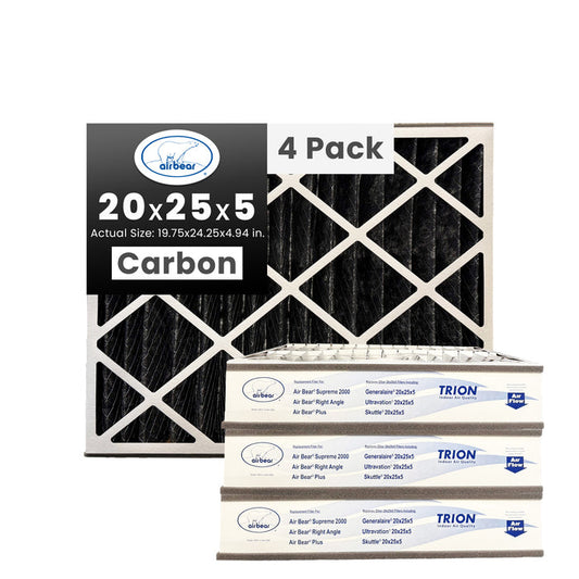 Air Bear 20x25x5 Carbon Odor Reduction MERV 10
