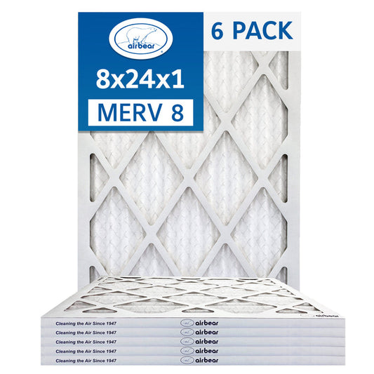 Air Bear 8x24x1 Pleated Air Filter