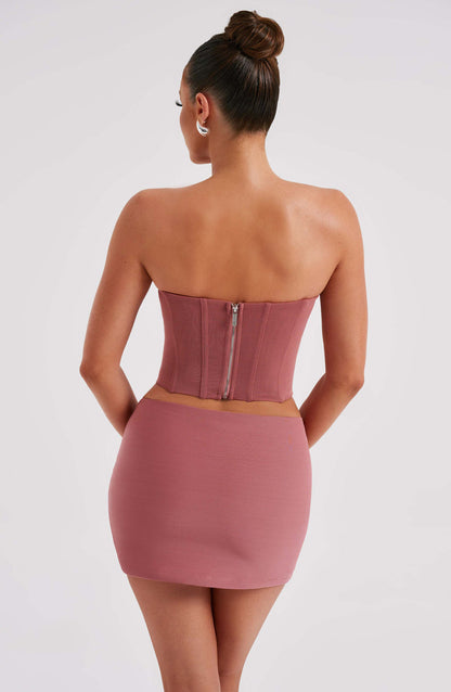 Alina Mini Skirt - Rose Pink Skirt Babyboo Fashion Premium Exclusive Design