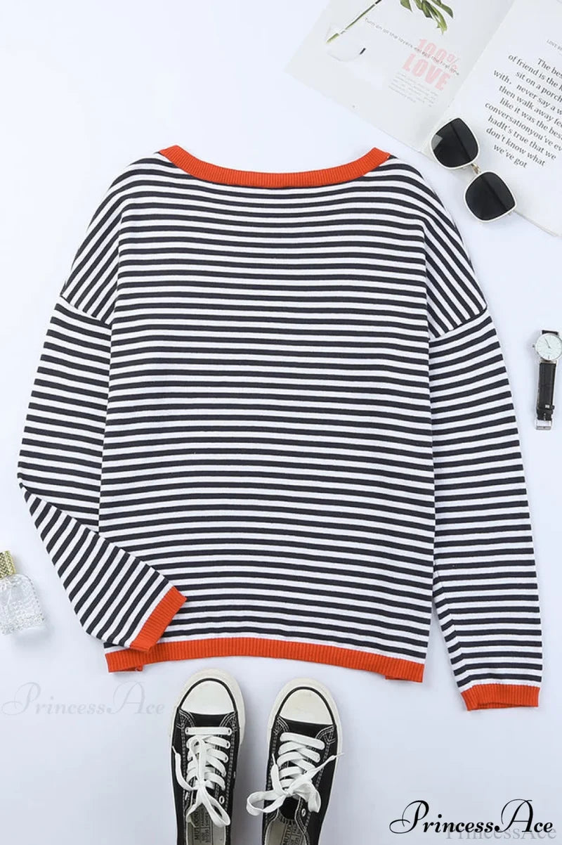 All Around The Charming Way Striped Top