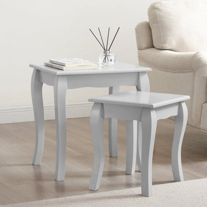 Amelie Nesting Side Table - Light Grey - DUSK