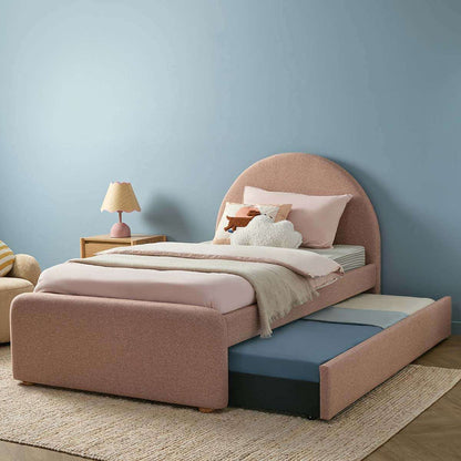 Amelie Single Trundle Bed - Pink