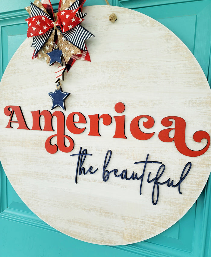America the beautiful Door Hanger- wholesale
