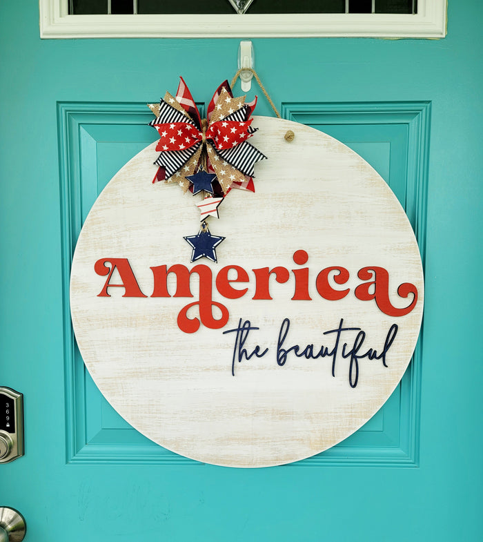 America the beautiful Door Hanger- wholesale