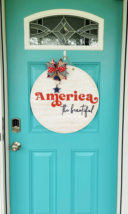 America the beautiful Door Hanger- wholesale