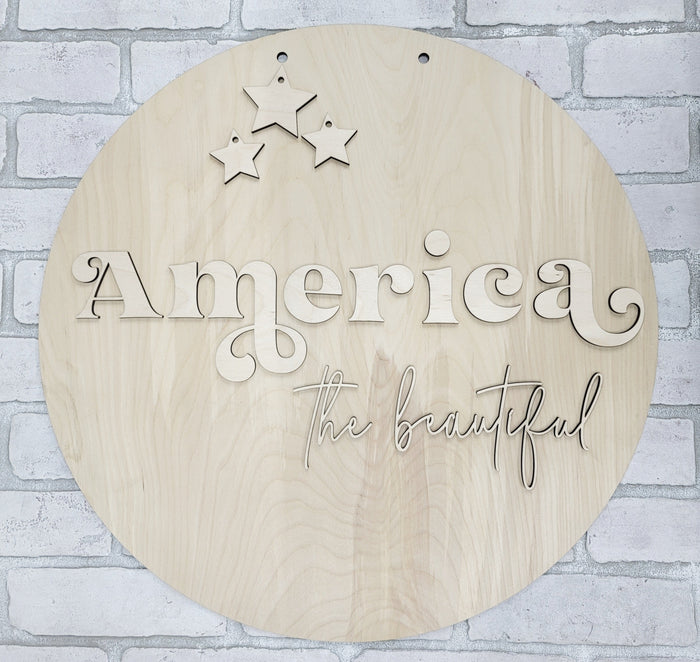 America the beautiful Door Hanger- wholesale