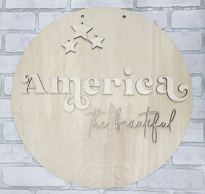 America the beautiful Door Hanger- wholesale