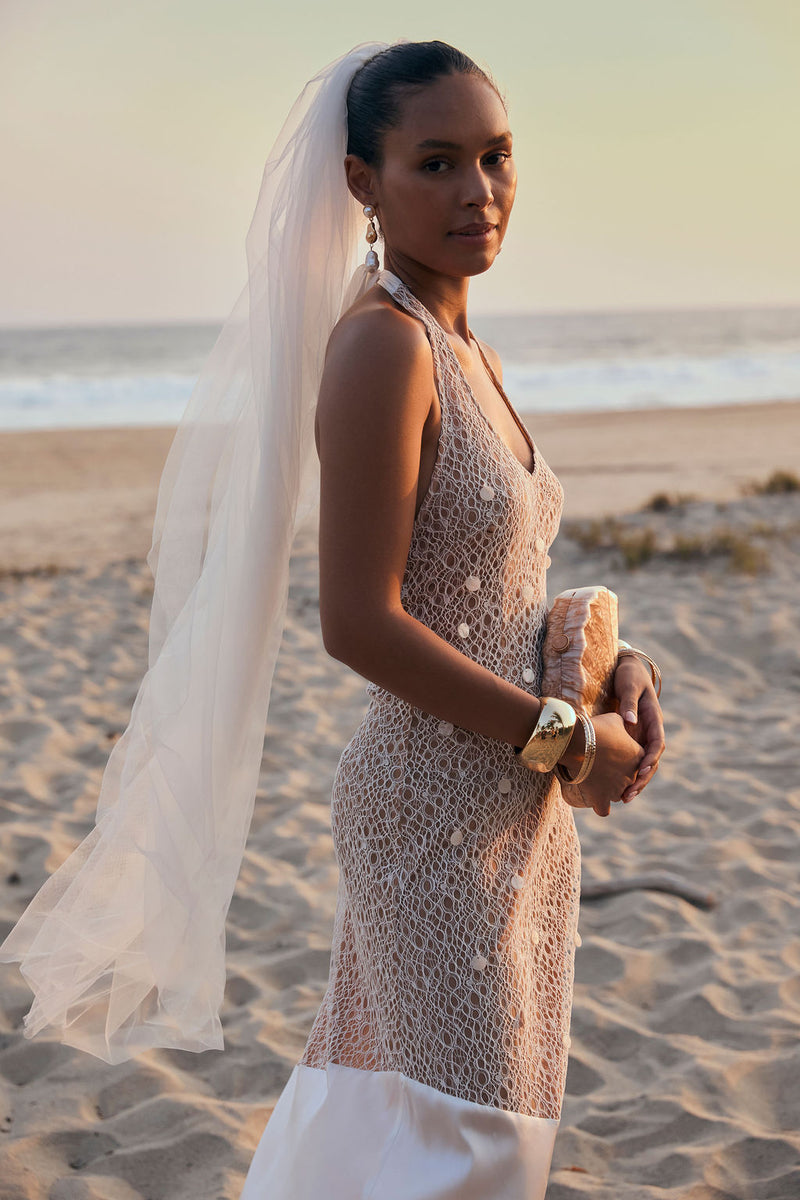 Anastasia Pearl Embellished Maxi Dress