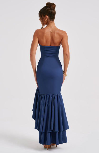 Angelina Maxi Dress - Navy Dress Babyboo Fashion Premium Exclusive Design