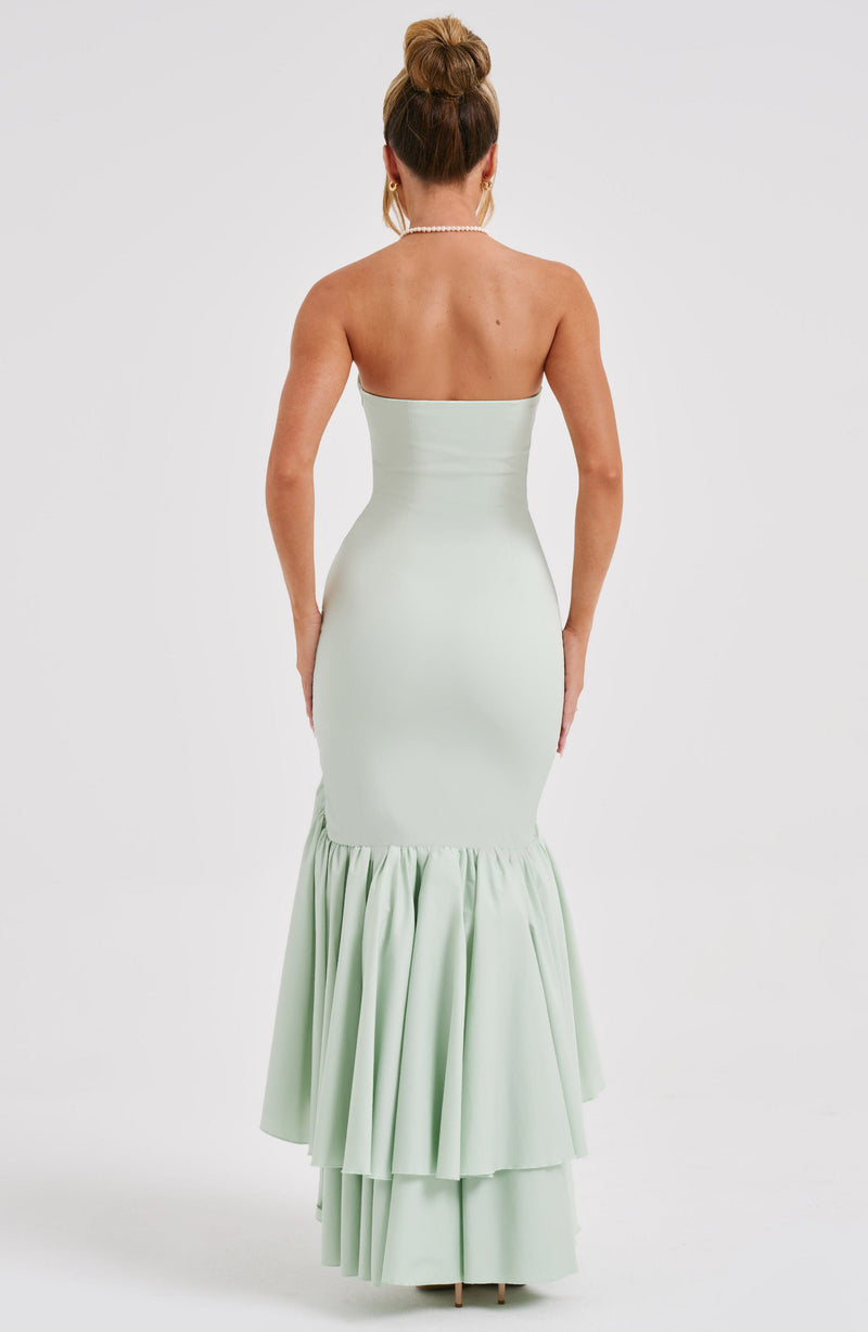 Angelina Maxi Dress - Sage Dress Babyboo Fashion Premium Exclusive Design