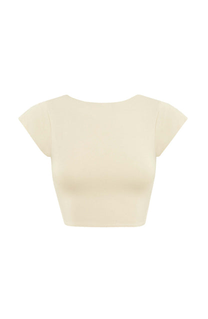 Anika Top - Cream Tops Babyboo Fashion Premium Exclusive Design
