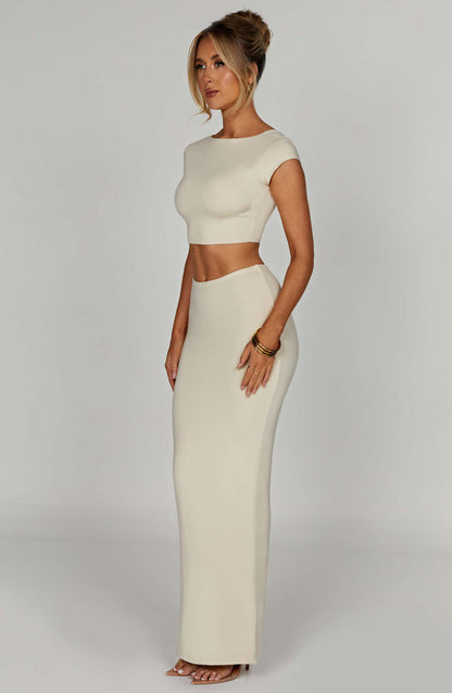 Anika Top - Cream Tops Babyboo Fashion Premium Exclusive Design