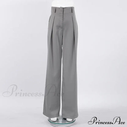 Antia Elegant Trousers Gray / L
