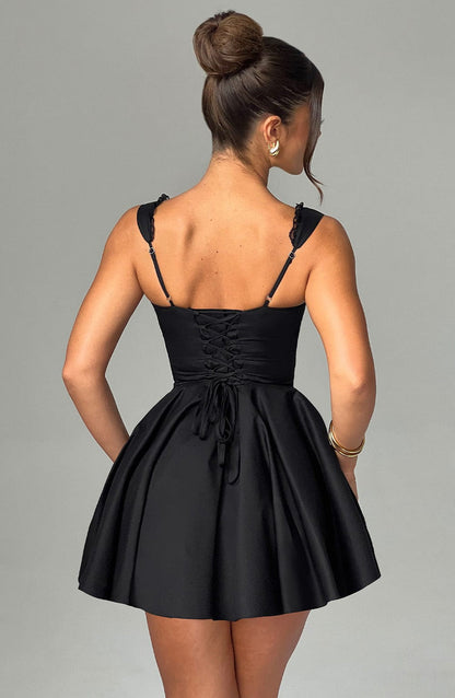 Antonella Mini Dress - Black Dress Babyboo Fashion Premium Exclusive Design