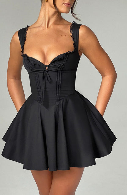Antonella Mini Dress - Black Dress Babyboo Fashion Premium Exclusive Design