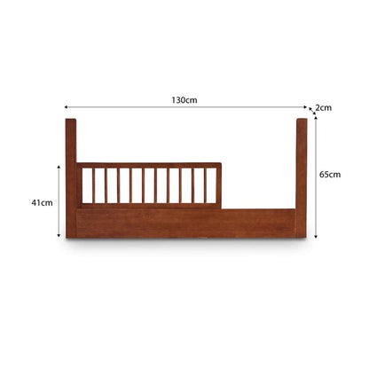Archie Cot Toddler Bed Half Frame - Hazelnut