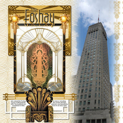 Inspired by the Great Gatsby, these beautiful and realistic Art Deco embellishments, patterned papers, photo mask frames, and alpha set by Lucky Girl Creative digital art from the Roaring 20's will help you create heritage digital scrapbooking pages and albums. Great for New Year's Eve, anniversary, birthday, black tie events, party, graduation, wedding, and more! Embellishments include skyscraper building, clip, clock, pocket watch, bow tie, dress, gown, shoe, top hat, fashion, satin, glove, column.