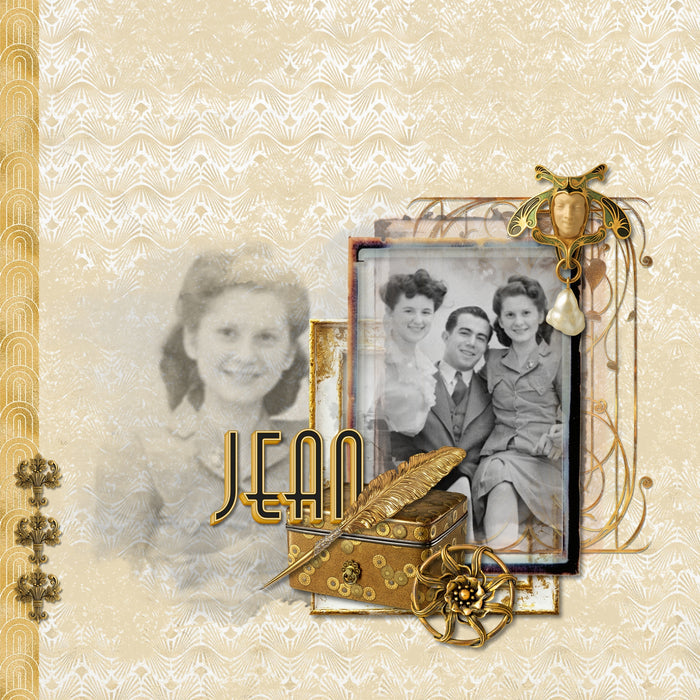 Inspired by the Great Gatsby, these beautiful and realistic Art Deco embellishments, patterned papers, photo mask frames, and alpha set by Lucky Girl Creative digital art from the Roaring 20's will help you create heritage digital scrapbooking pages and albums. Great for New Year's Eve, anniversary, birthday, black tie events, party, graduation, wedding, and more! Embellishments include skyscraper building, clip, clock, pocket watch, bow tie, dress, gown, shoe, top hat, fashion, satin, glove, column.