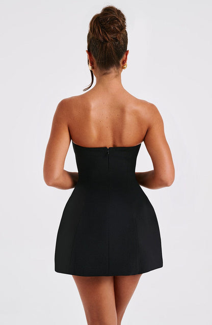 Asha Mini Dress - Black Dress Babyboo Fashion Premium Exclusive Design