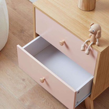 Aspen Bedside Table - Pink