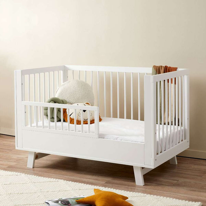 Aspen Cot Toddler Bed Half Frame - White