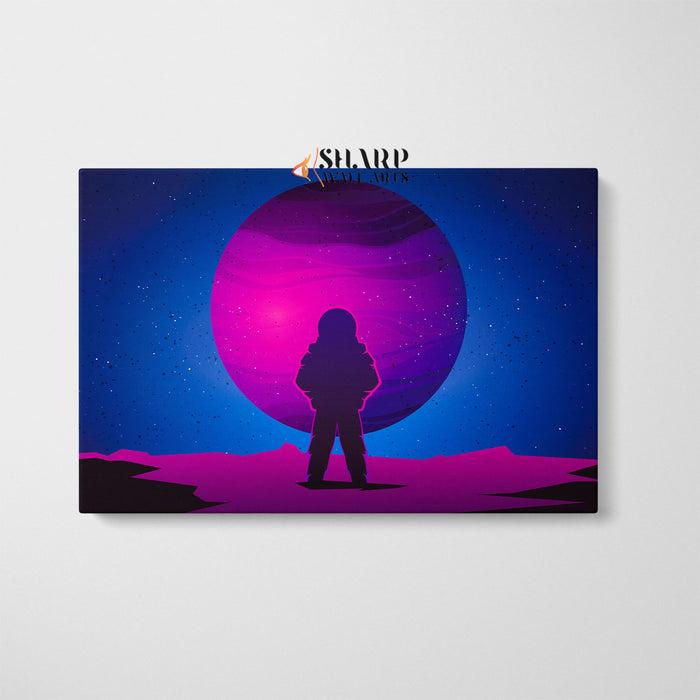 Astronaut Abstract Canvas Wall Art